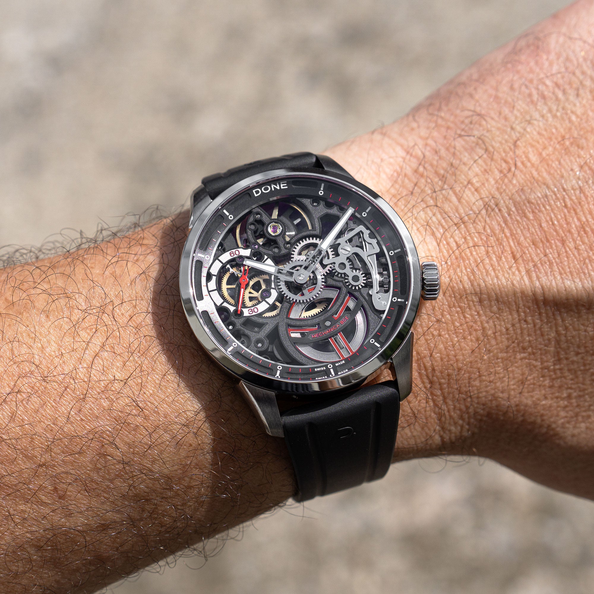 #Bracelet_Caoutchouc noir, #Bracelet_Black rubber