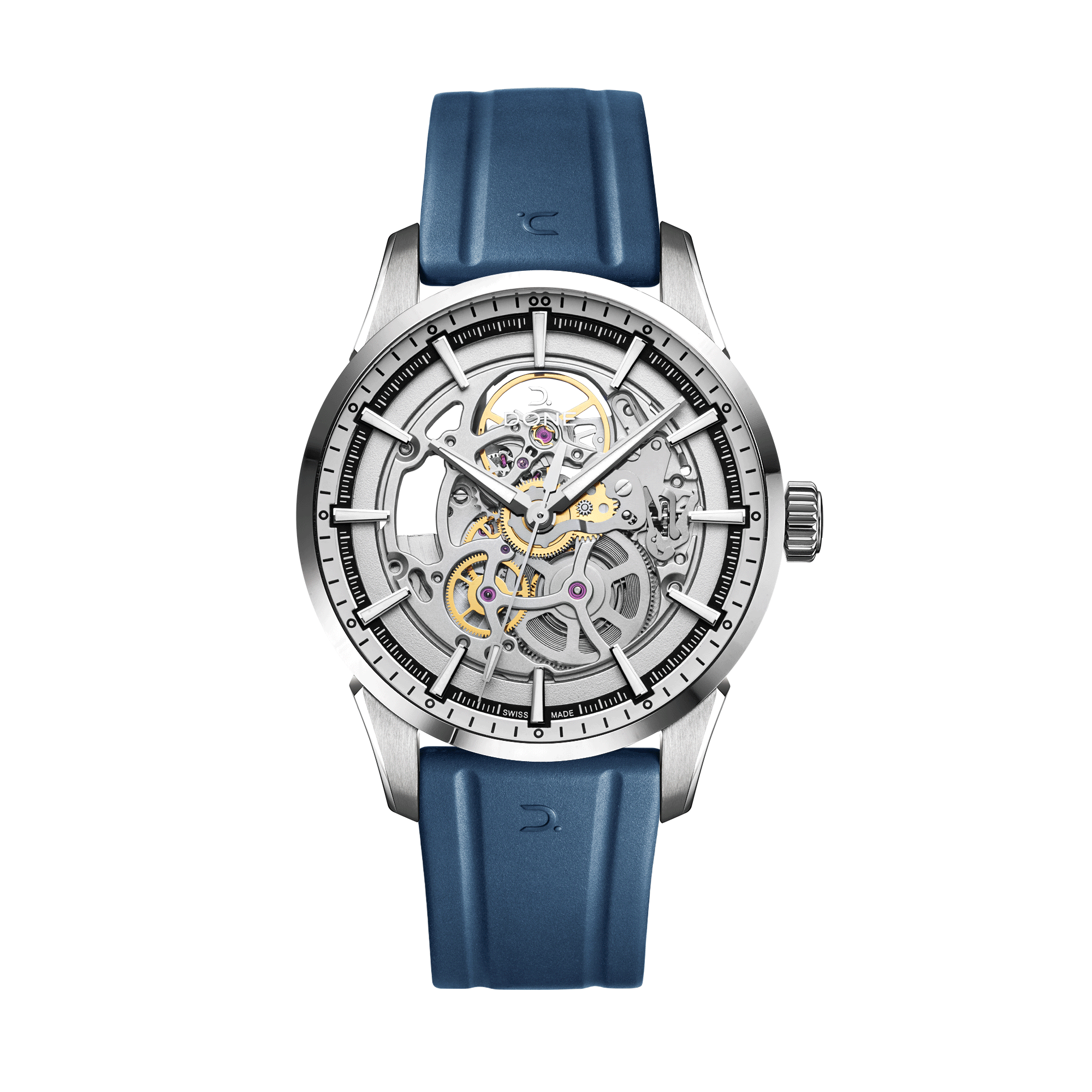 #Bracelet_Caoutchouc bleu, #Bracelet_Blue rubber
