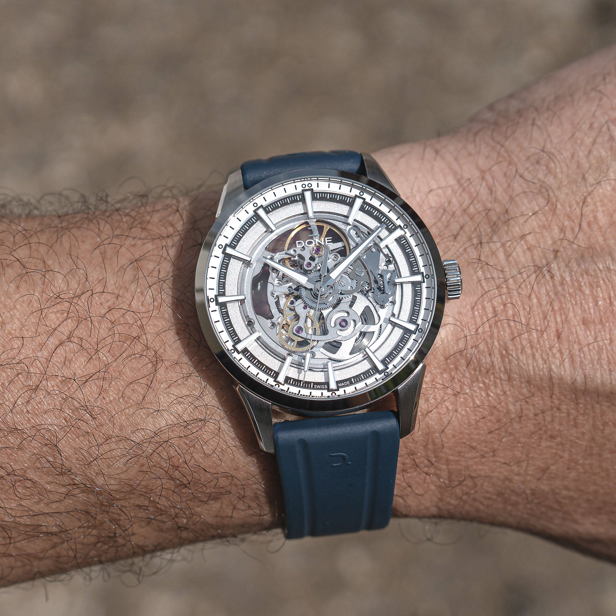 #Bracelet_Caoutchouc bleu, #Bracelet_Blue rubber