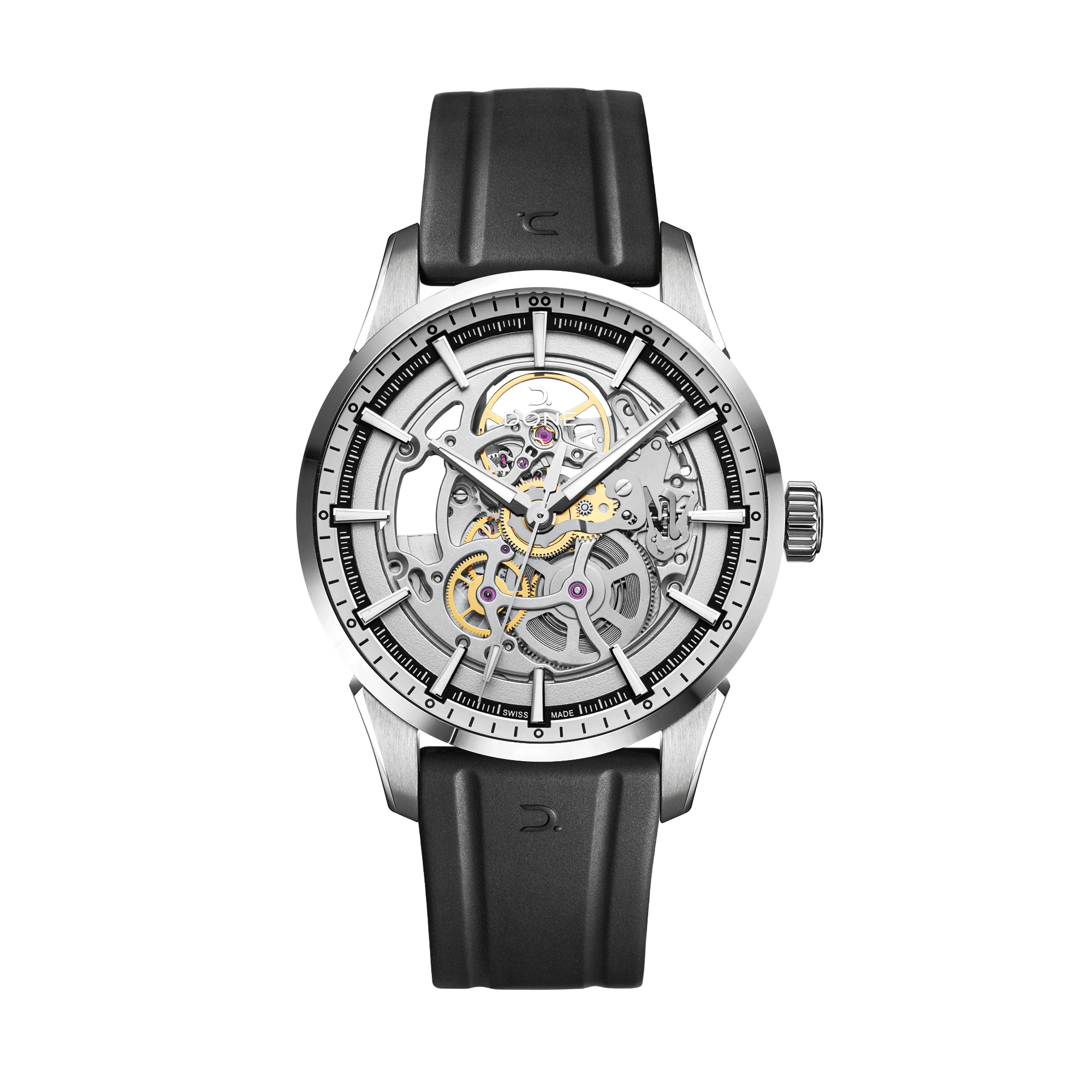 #Bracelet_Caoutchouc Noir, #bracelet_Black rubber