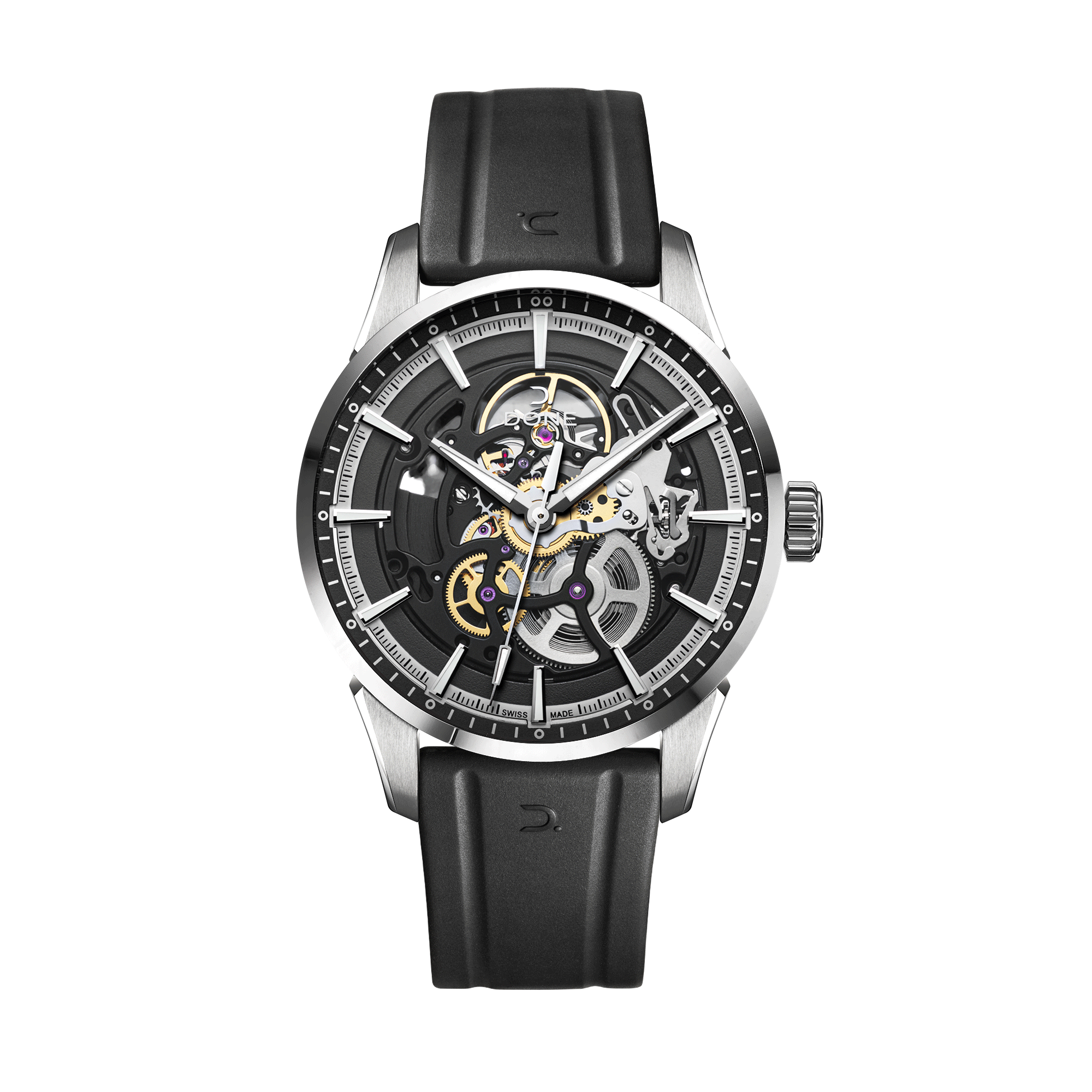 #Bracelet_Caoutchouc Noir, #Bracelet_Black rubber