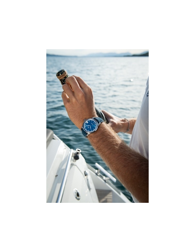 Fabric Strap 20/18mm - Blue - S-Steel pin buckle