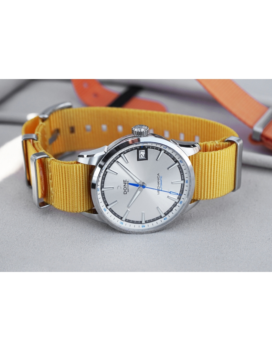 Bracelet 20mm - NATO jaune sur boucle acier