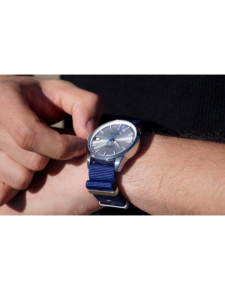 NATO Strap 20mm - Blue with s-steel buckle