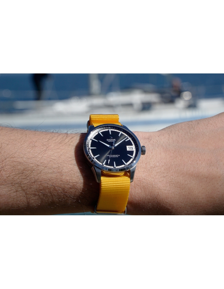 Bracelet 20mm - NATO jaune sur boucle acier