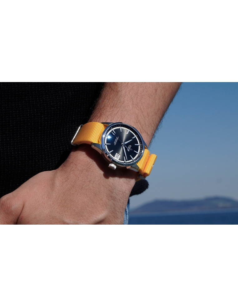 Bracelet 20mm - NATO jaune sur boucle acier