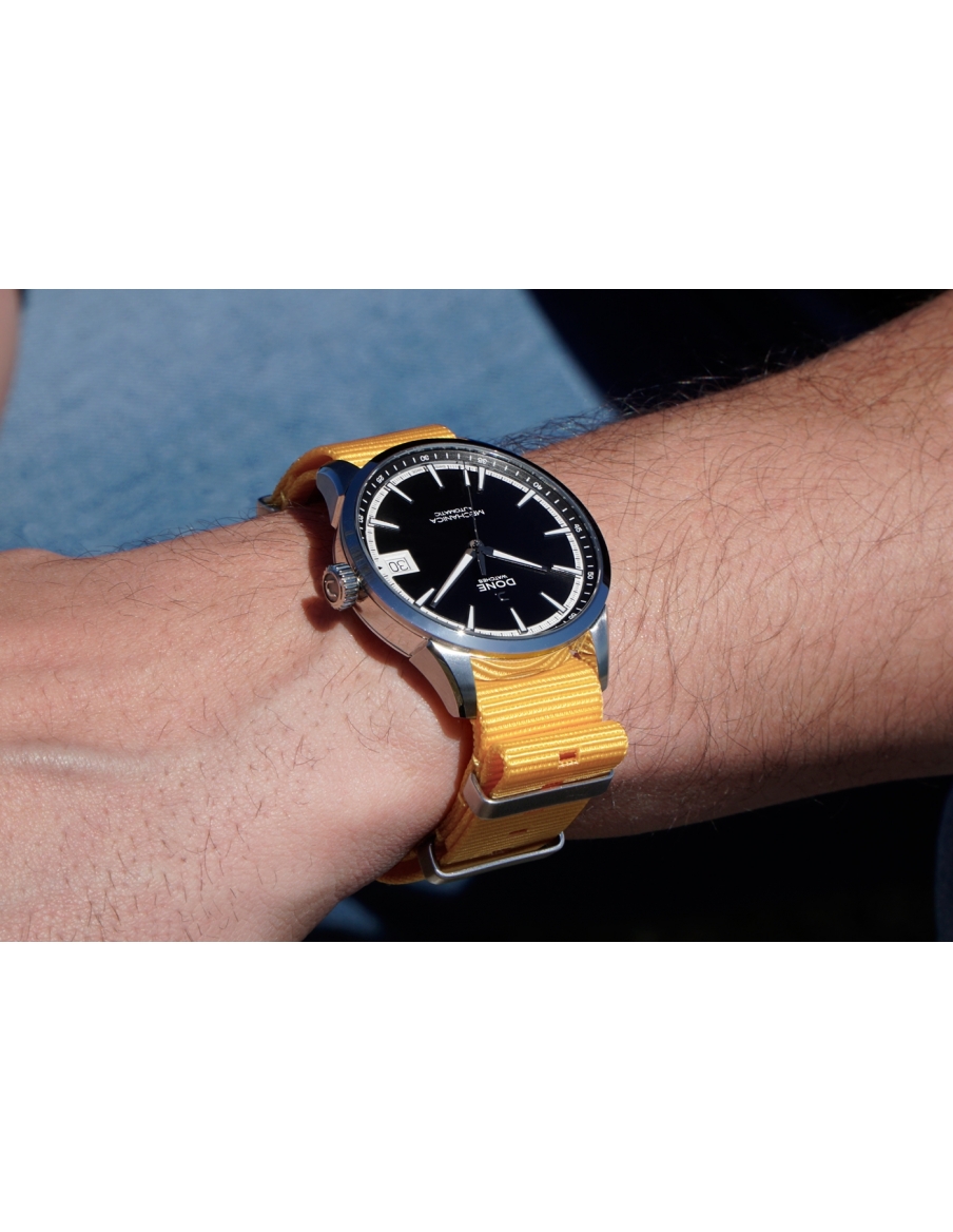 Bracelet 20mm - NATO jaune sur boucle acier