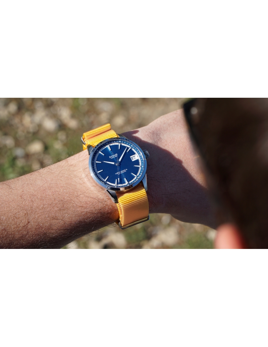 NATO Strap 20mm - Yellow with s-steel buckle