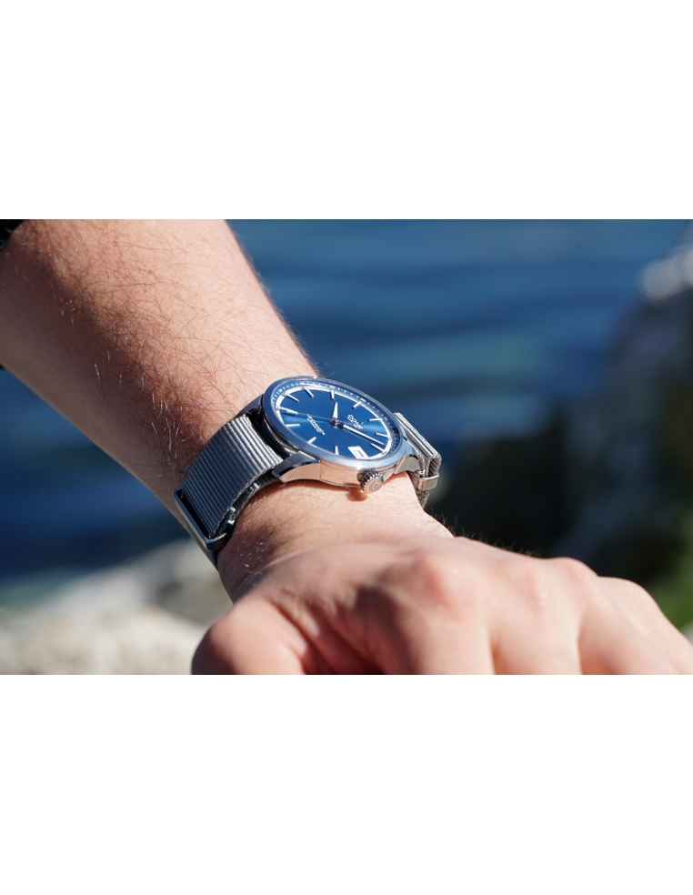 Bracelet 20mm - NATO gris sur boucle acier