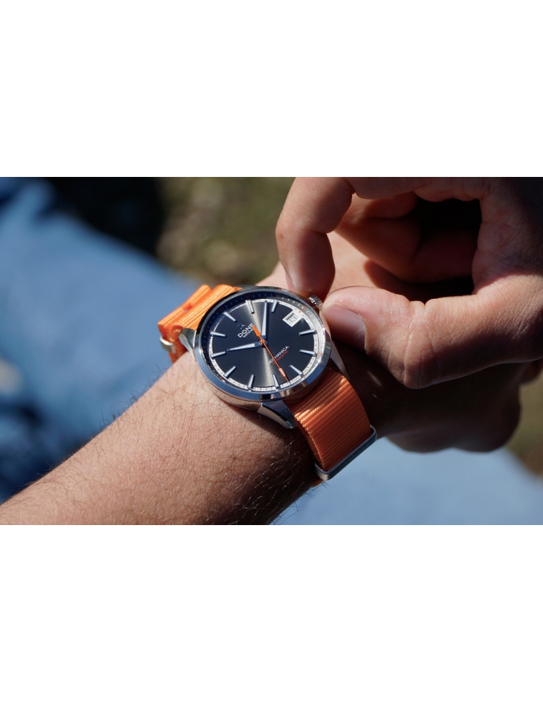 NATO Strap 20mm - Orange with s-steel buckle