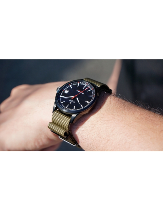 NATO Strap 20mm - Olive green with black s-steel buckle 2