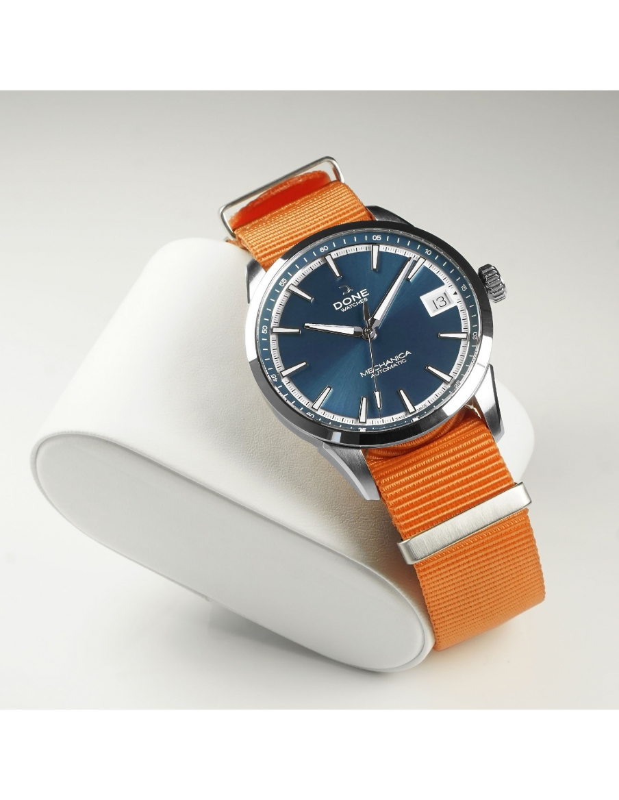 Bracelet 20mm - NATO orange sur boucle acier