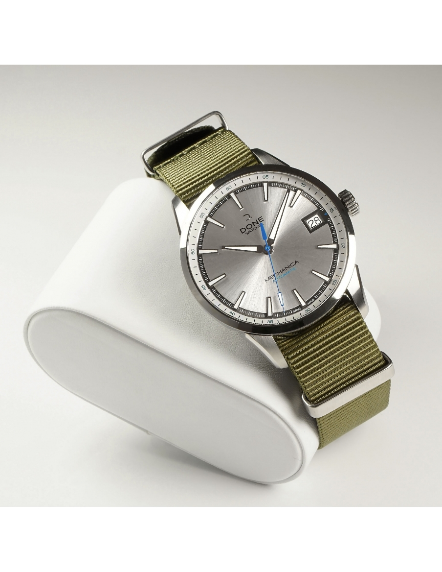 Bracelet 20mm - NATO vert olive sur boucle acier