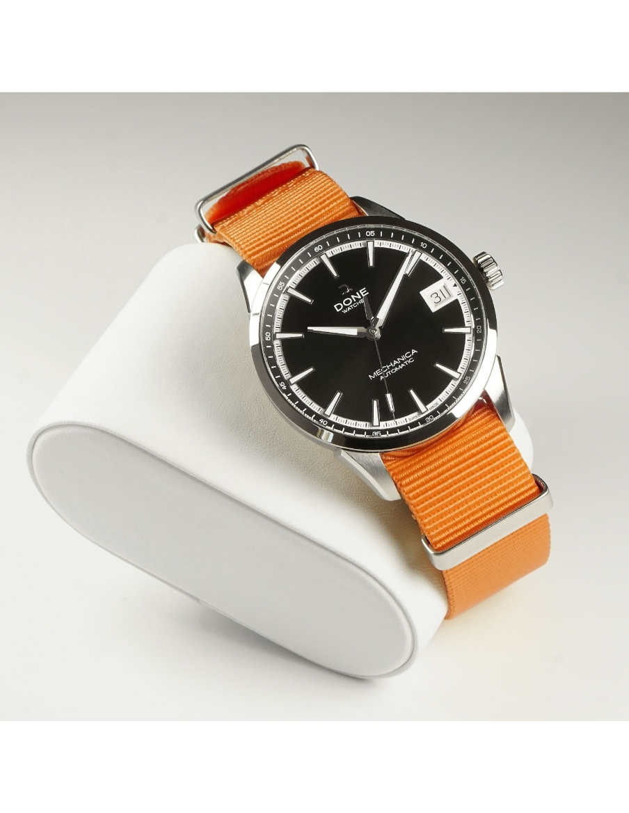 Bracelet 20mm - NATO orange sur boucle acier