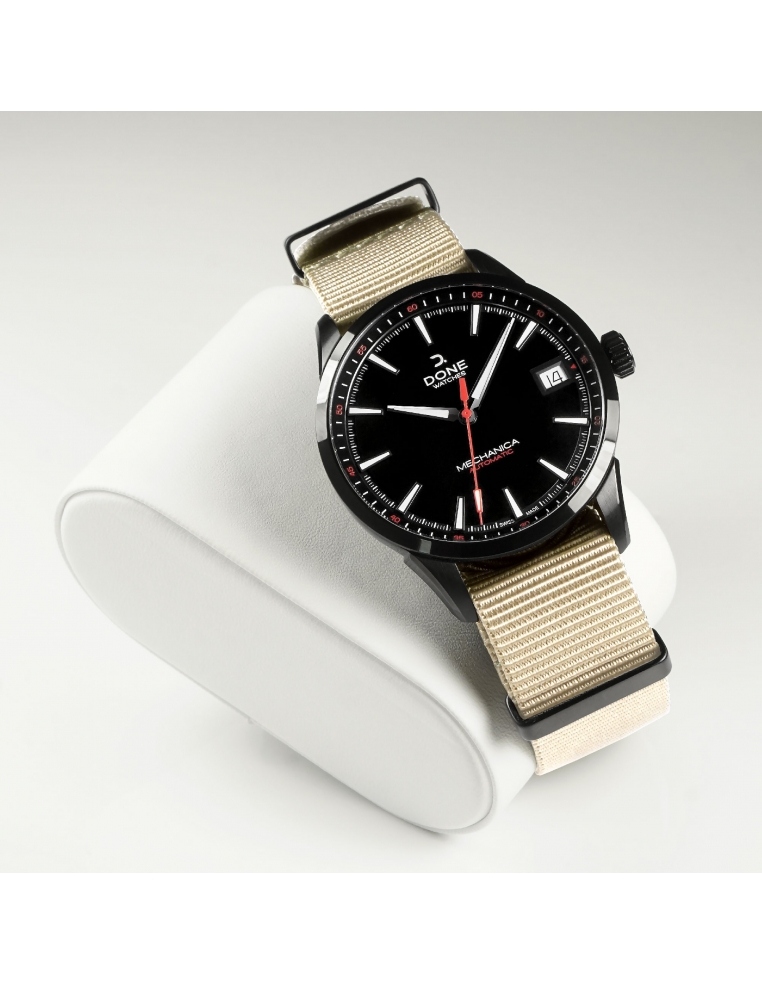 Bracelet 20mm - NATO beige sur boucle acier noire