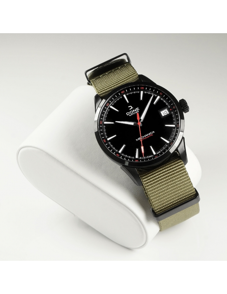 NATO Strap 20mm - Olive green with black...