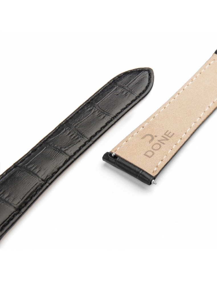 Leather Strap 22/18mm - Black