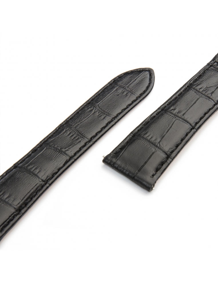 Leather Strap 22/18mm - Black