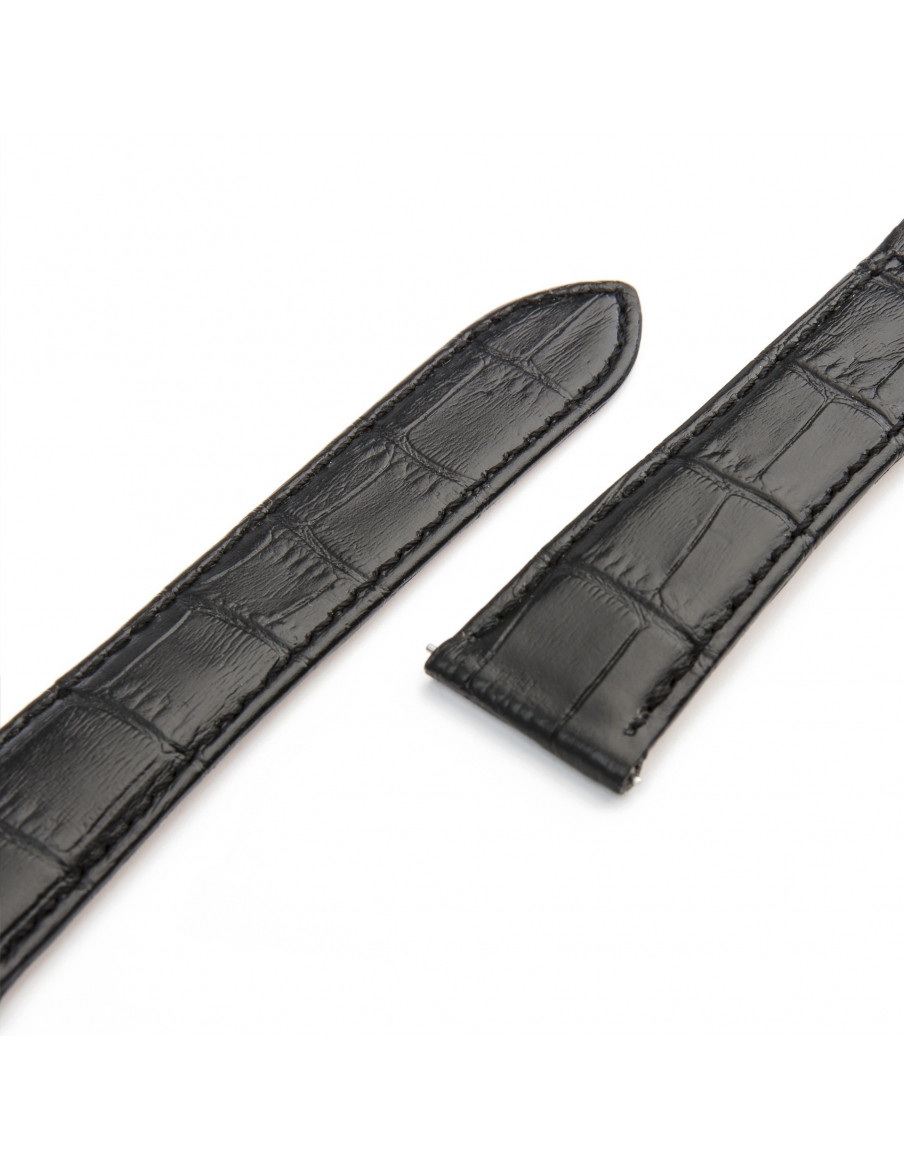 Leather Strap 22/18mm - Black