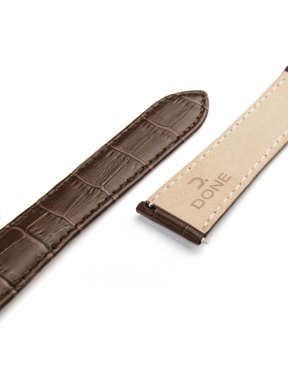 Leather Strap 22/18mm - Brown