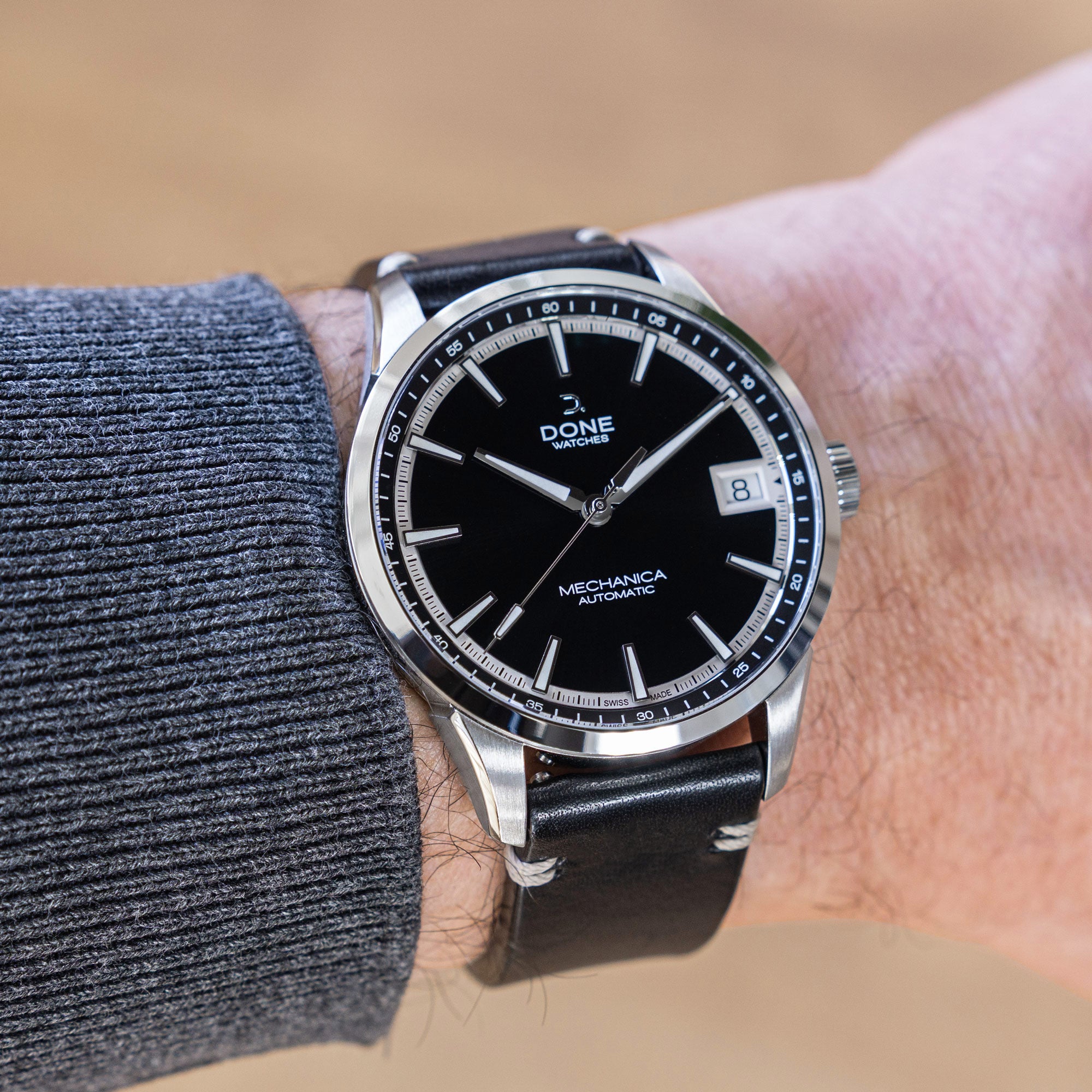 #Bracelet_Cuir Noir, #Bracelet_Black leather