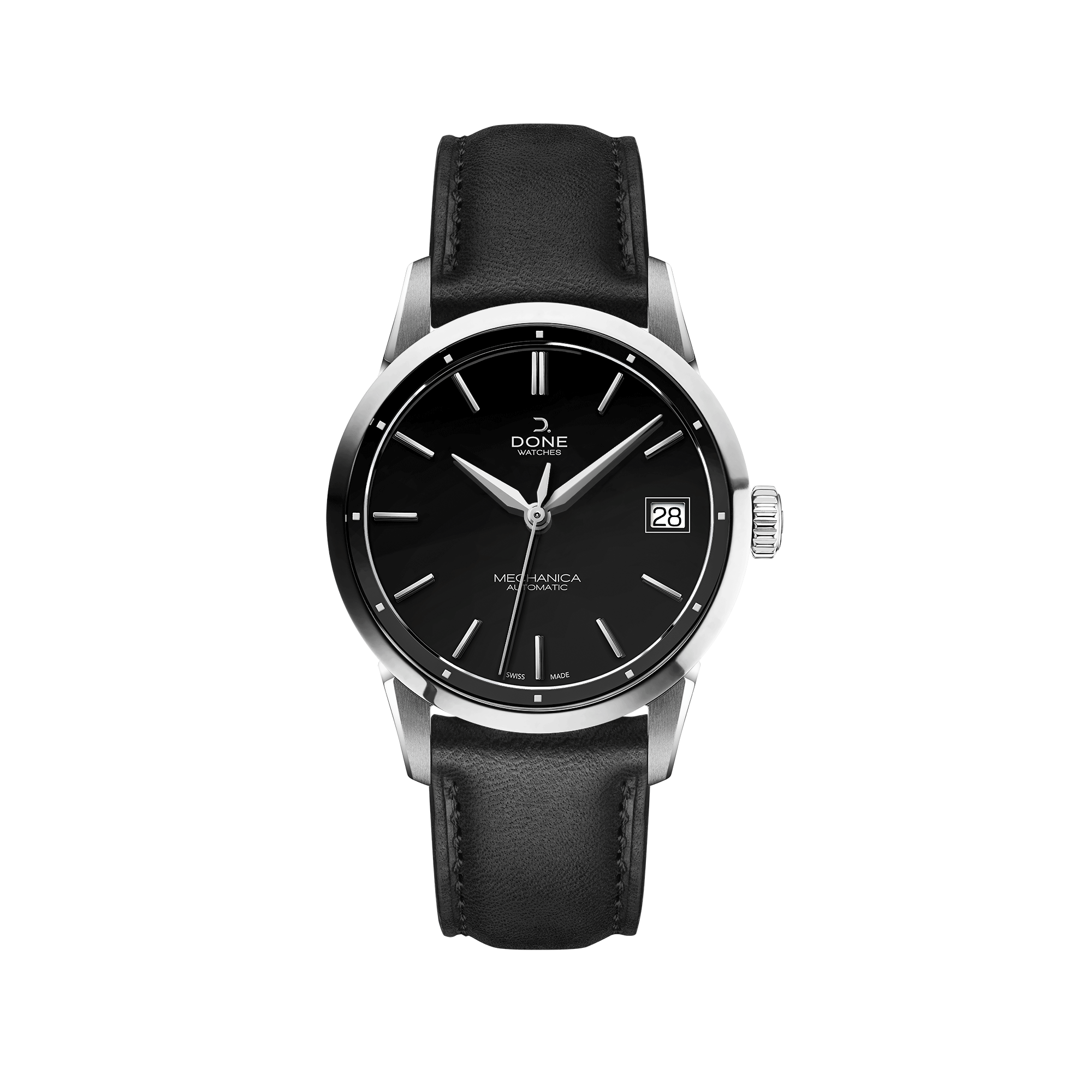 #Bracelet_Cuir noir classique, #Bracelet_Black classic leather