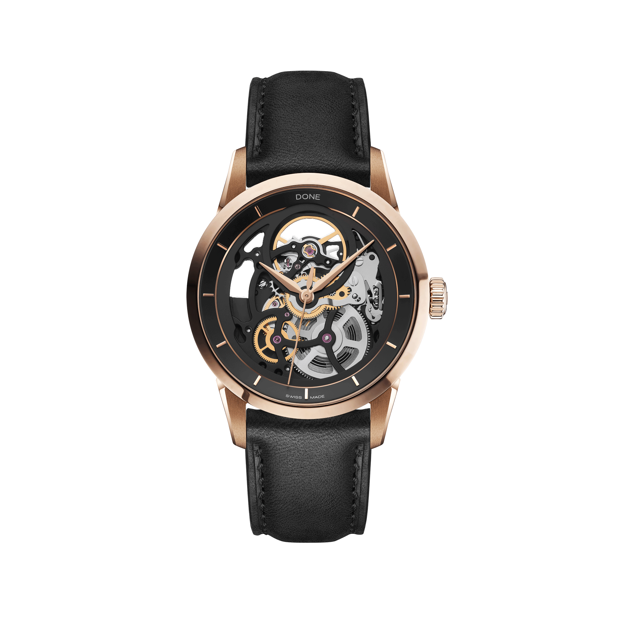 #Bracelet_Cuir noir classique, #Bracelet_Black classic leather