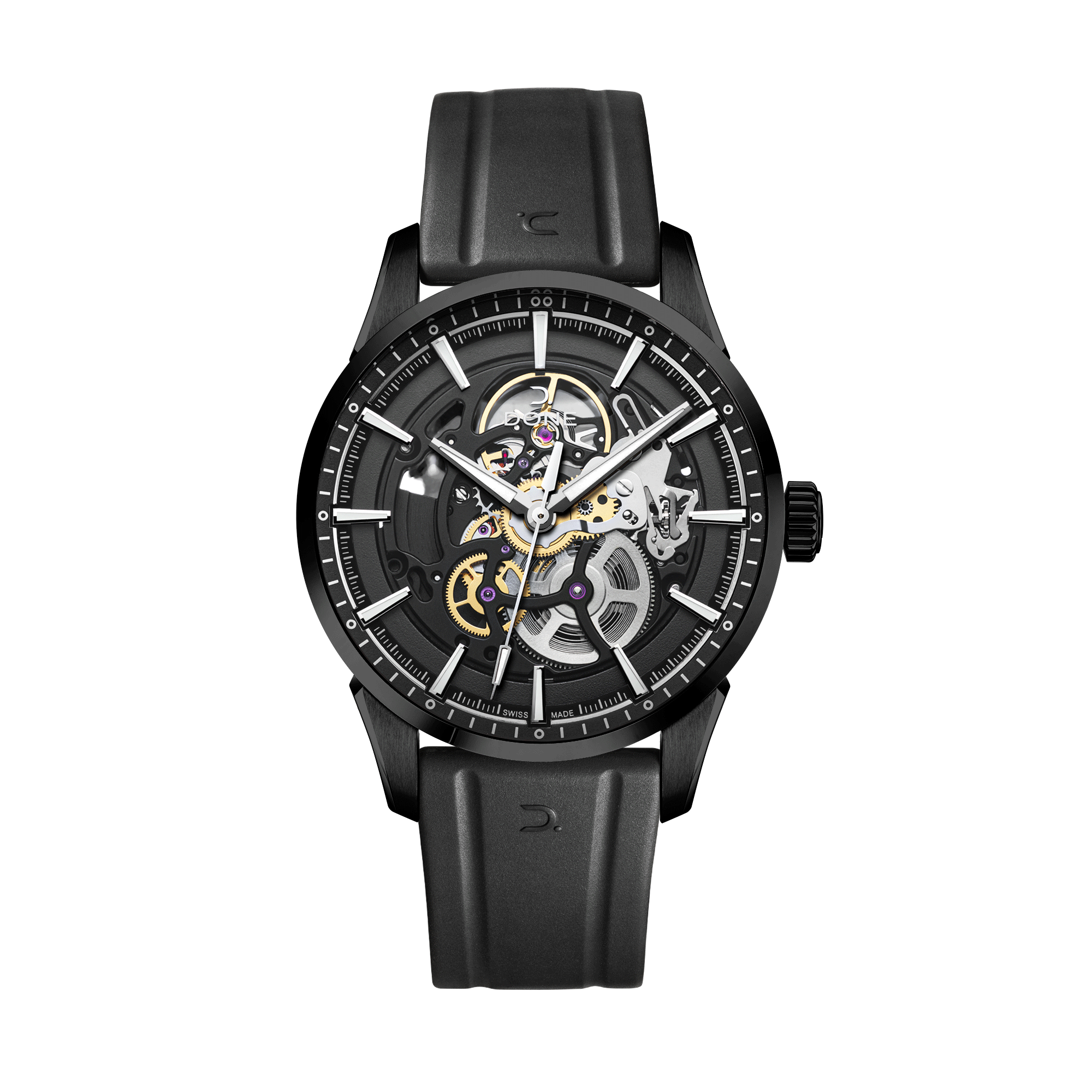 #Bracelet_Caoutchouc Noir, #Bracelet_Black rubber