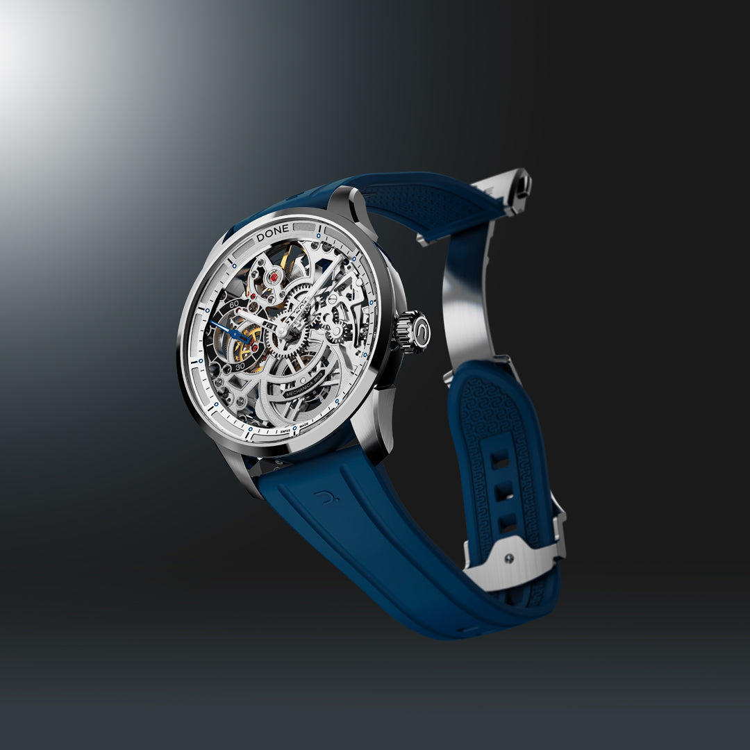 #Bracelet_Caoutchouc bleu,#Bracelet_Blue rubber