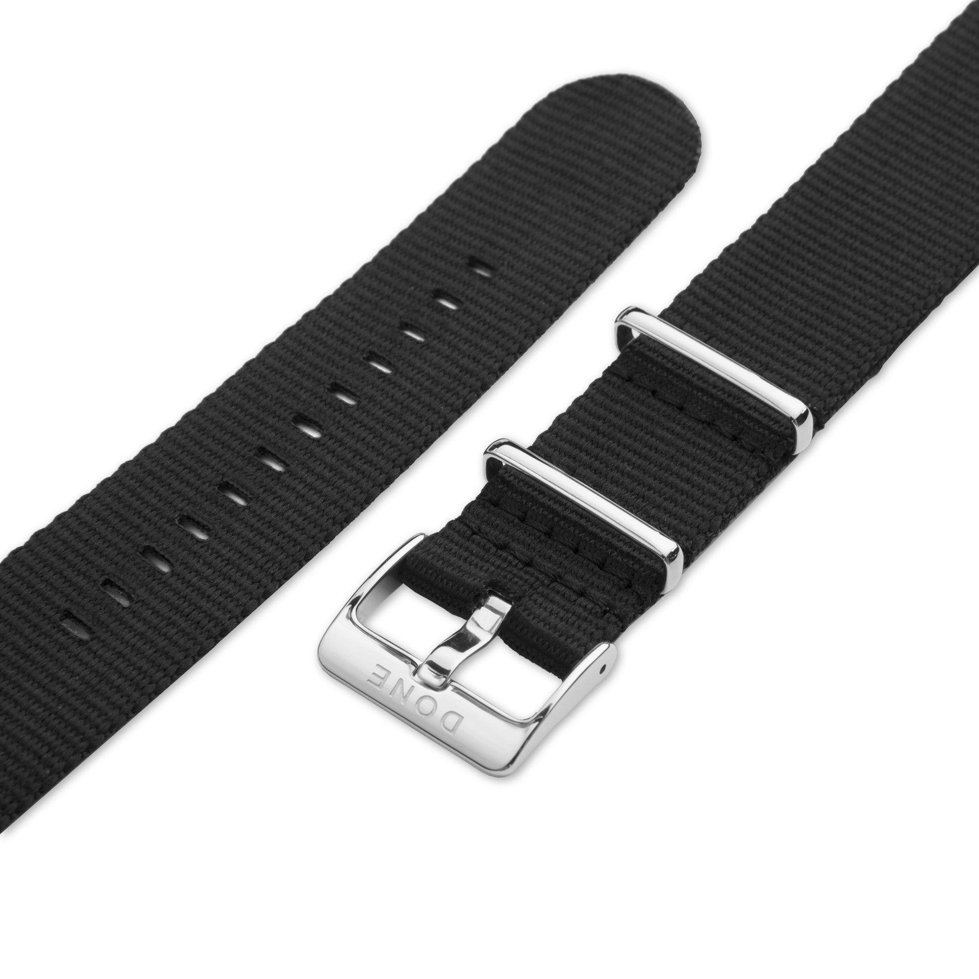 NATO BLACK - 22MM - STEEL